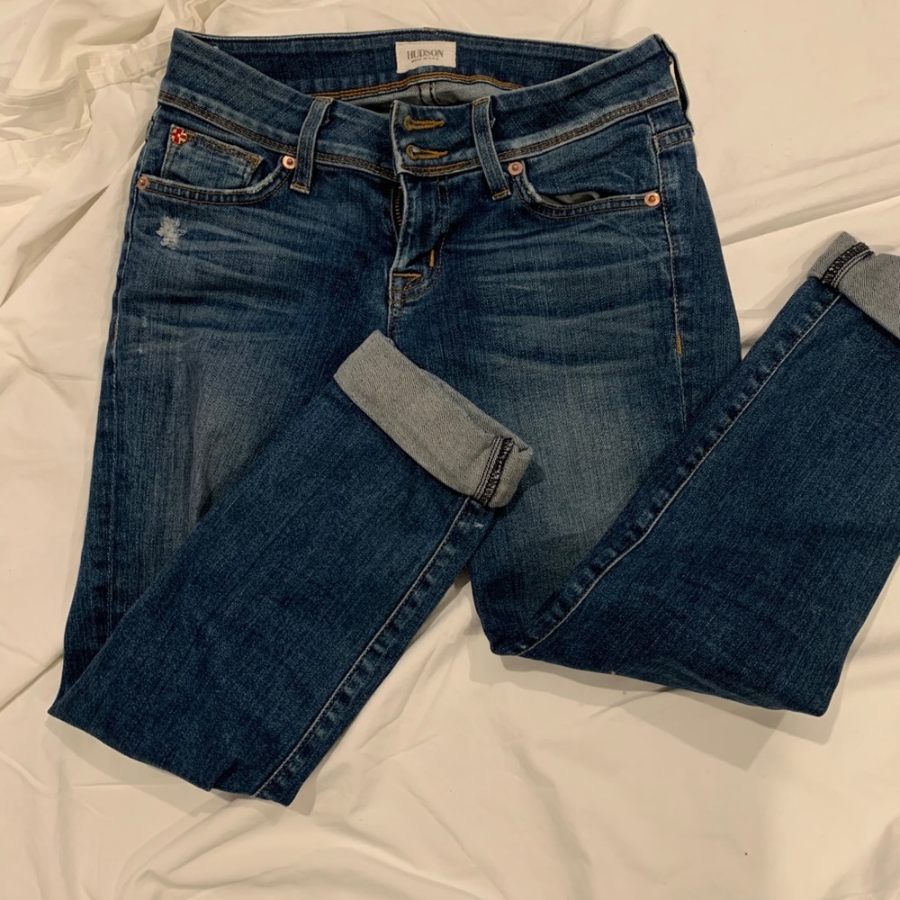 Hudson cropped/rolled jeans - size 24